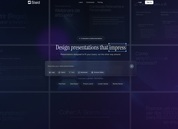 Slaid Interface